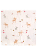 Christmas Reindeer & Rabbit Single Muslin - Ziggle Baby