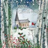 Christmas church Christmas card - Alex Clark small Christmas card