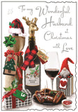 Husband Christmas card - Jonny Javelin Christmas card