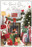 Son & Partner Christmas card - Jonny Javelin Christmas card