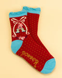 Alphabet ladies ankle socks - Powder UK