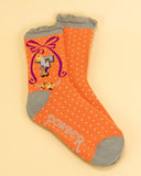Alphabet ladies ankle socks - Powder UK