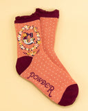 Alphabet ladies ankle socks - Powder UK