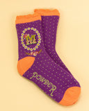 Alphabet ladies ankle socks - Powder UK