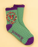 Alphabet ladies ankle socks - Powder UK