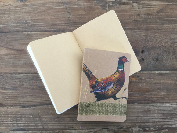 Pheasant - Alex Clark small kraft notebook