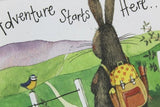 Alex Clark for her for him adventure hiking walking nature blank card Nickery Nook