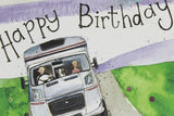 Alex Clark for him RV caravan motorhome adventure Happy Birthday card Nickery Nook