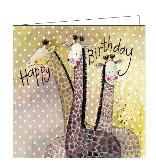 Three Giraffes - Alex Clark Birthday Card