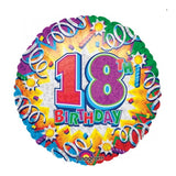 18th Birthday Helium Balloons - Various Designs