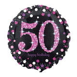 50th Birthday, confetti -Helium Balloons
