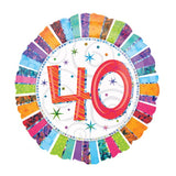 40th Birthday Helium Balloons - Various Designs