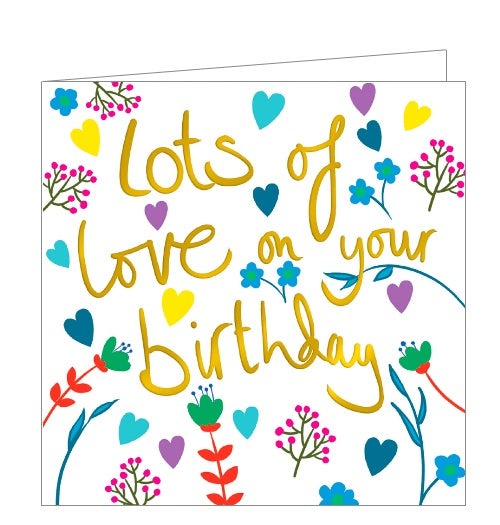 Lots of love on your Birthday card