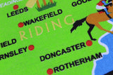 Yorkshire map tea-towel