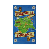 Yorkshire map tea-towel