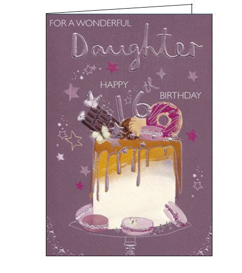 Wonderful Daughter 16th Birthday card