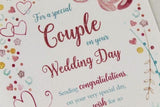 For a Special Couple on Your Wedding Day card