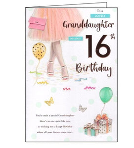 ICG granddaughter 16th birthday card