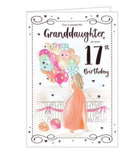 Granddaughter on your 17th Birthday card