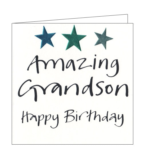 Lucilla Lavender awesome grandson birthday card