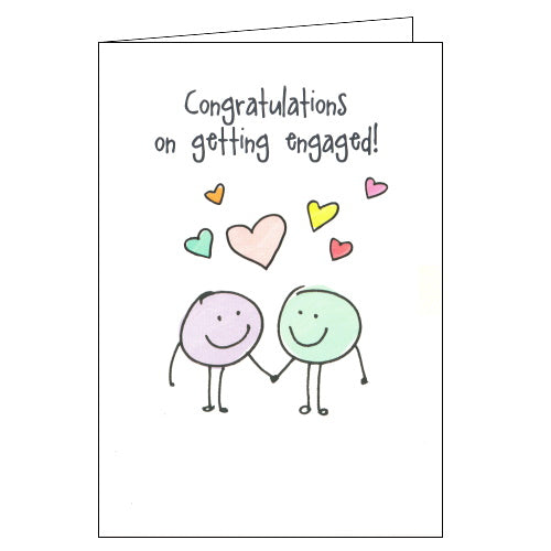 Lucilla Lavender congratulations on your engagement card