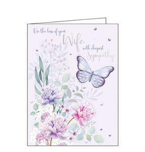 On the loss of your Wife - Sympathy card