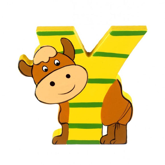 Y is for Yak - Wooden alphabet letters