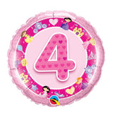 4th Birthday - Helium Filled Balloon