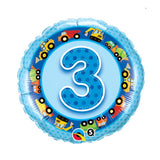 3rd Birthday Helium Balloons - Various Designs