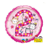 2nd Birthday Helium Balloons - Various Designs