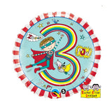 3rd Birthday Helium Balloons - Various Designs