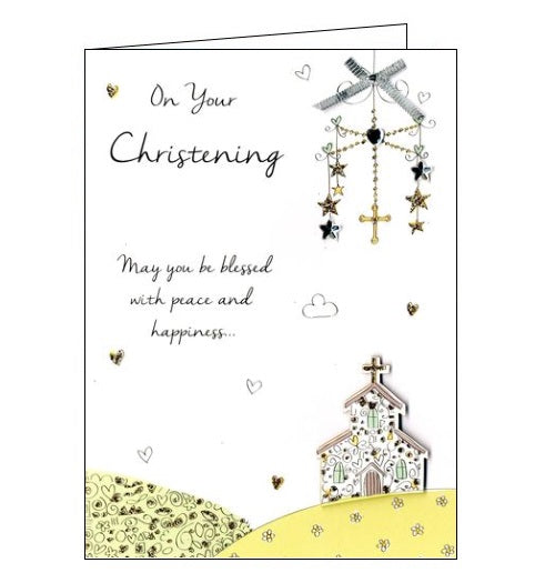 Second Nature congratulations on your christening religious new baby card Nickery Nook