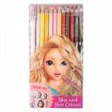 12 Colouring Pencils for Hair and Skin Tones - TopModel by Depesche