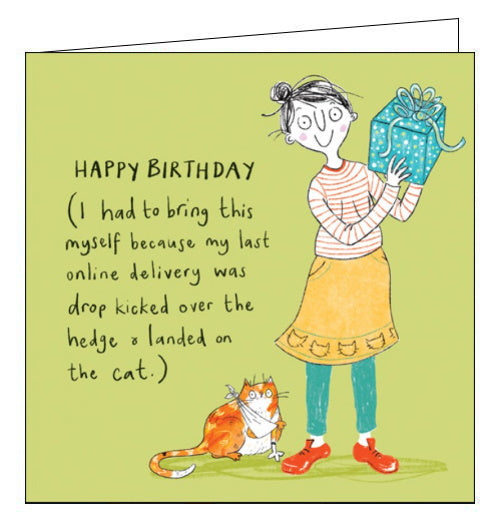 Happy Birthday delivery - Beth Garnett card