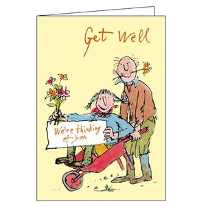 Woodmansterne Quentin Blake get well soon we're thinking of you card Nickery Nook