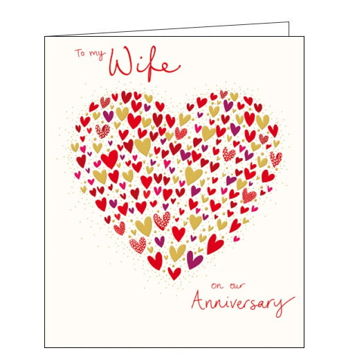 Woodmansterne heart of hearts wife anniversary card