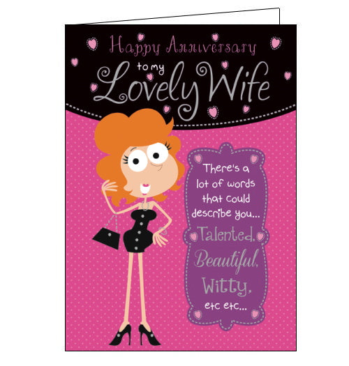 Lovely Wife - Anniversary Card