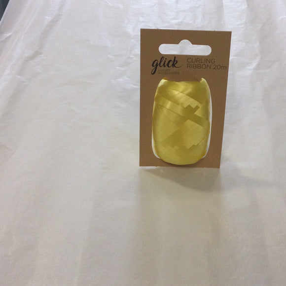 Lemon yellow - 20m curling ribbon