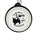 Chihuahua long haired collapsible travel dog bowl