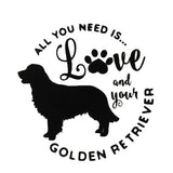 Golden retriever collapsible travel dog bowl