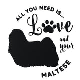 Maltese collapsible travel dog bowl