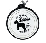 Schnauzer collapsible travel dog bowl