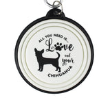 Chihuahua short haired collapsible travel dog bowl