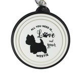 Westie collapsible travel dog bowl