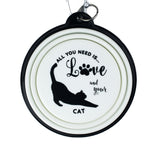 Cat collapsible travel pet bowl