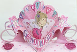 second nature pop up card Happy Birthday Granddaughter card Nickery Nook close up