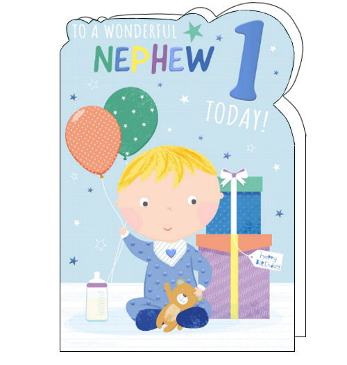 To a wonderful Nephew 1 Today - Birthday card