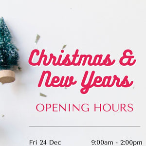 Nickery Nook opening hours - Christmas 2021 and New Year 2022