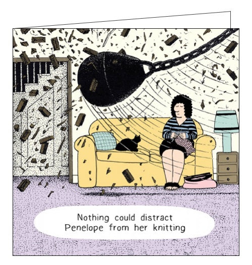 Fred and Penelope greetings cards by Rupert Fawcett