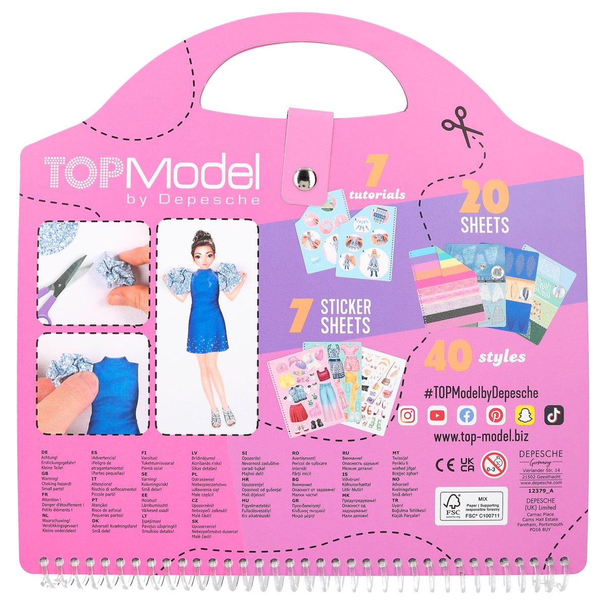 Dress Me Up Collage Book - Top Model by Depesche